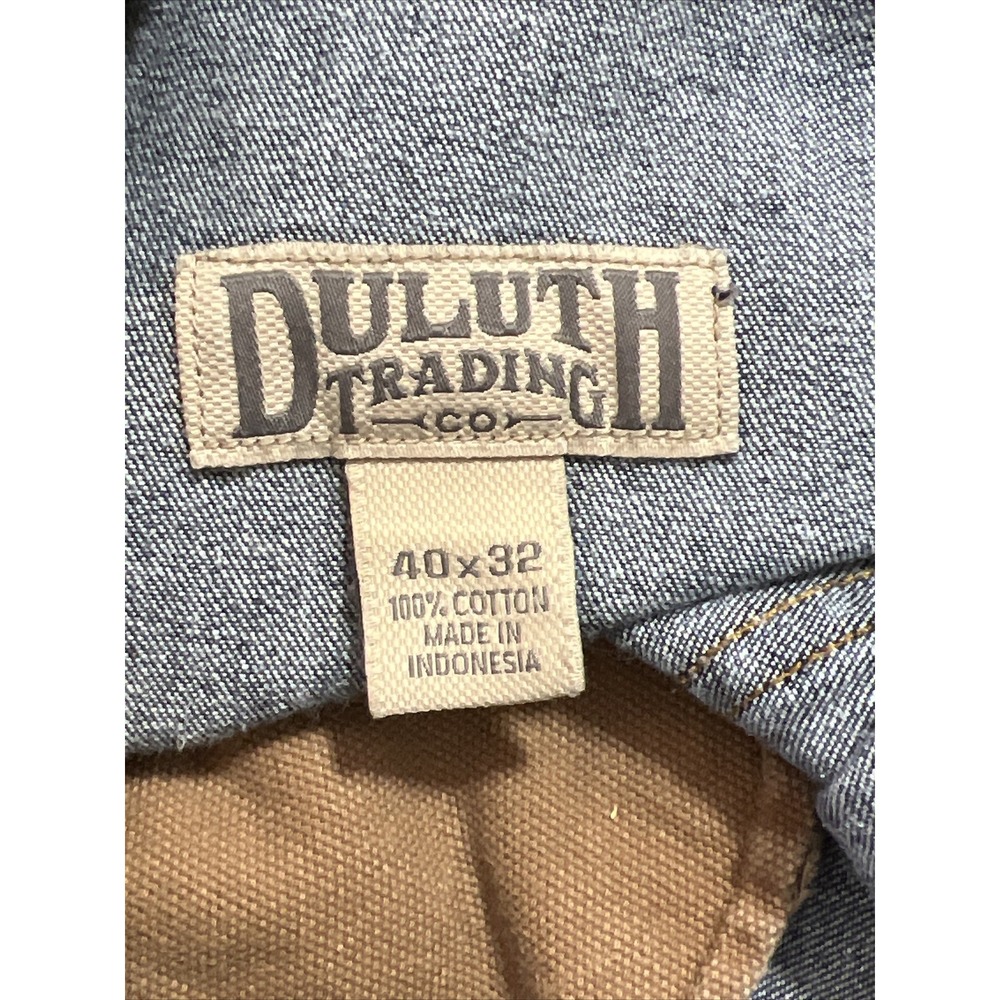 DULUTH TRADING Work Jeans!Blue Denim Ballroom Men's 40x32 ~ GUSSETED CROTCH GUC! - Picture 8 of 9